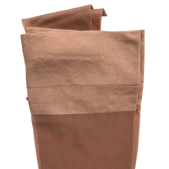 3 Pr NOS 70’s Thigh High Stockings A 787 Neutral Beige Seamless Nationals VTG - Picture 2 of 7